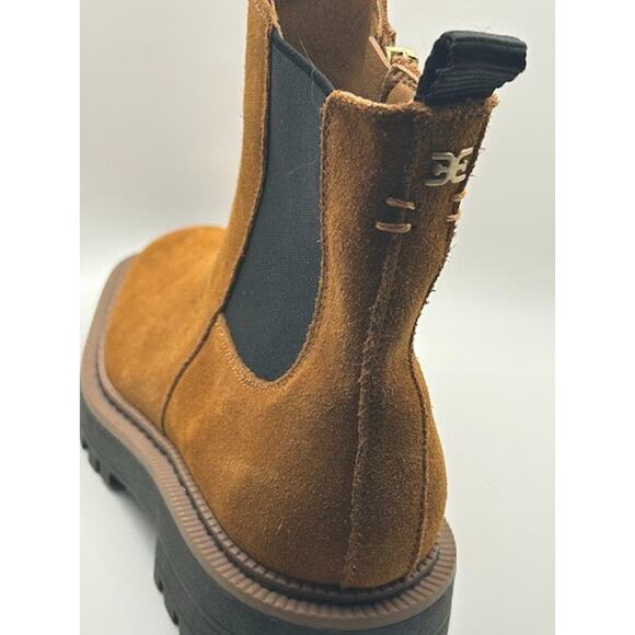 Sam Edelman Laguna Frontier Girls Brown Suede Chelsea Boots H26800L203 Size 3 - Picture 6 of 11